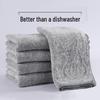 Thick Water-Absorbing Microfiber Dish Cloth with Bamboo Charcoal