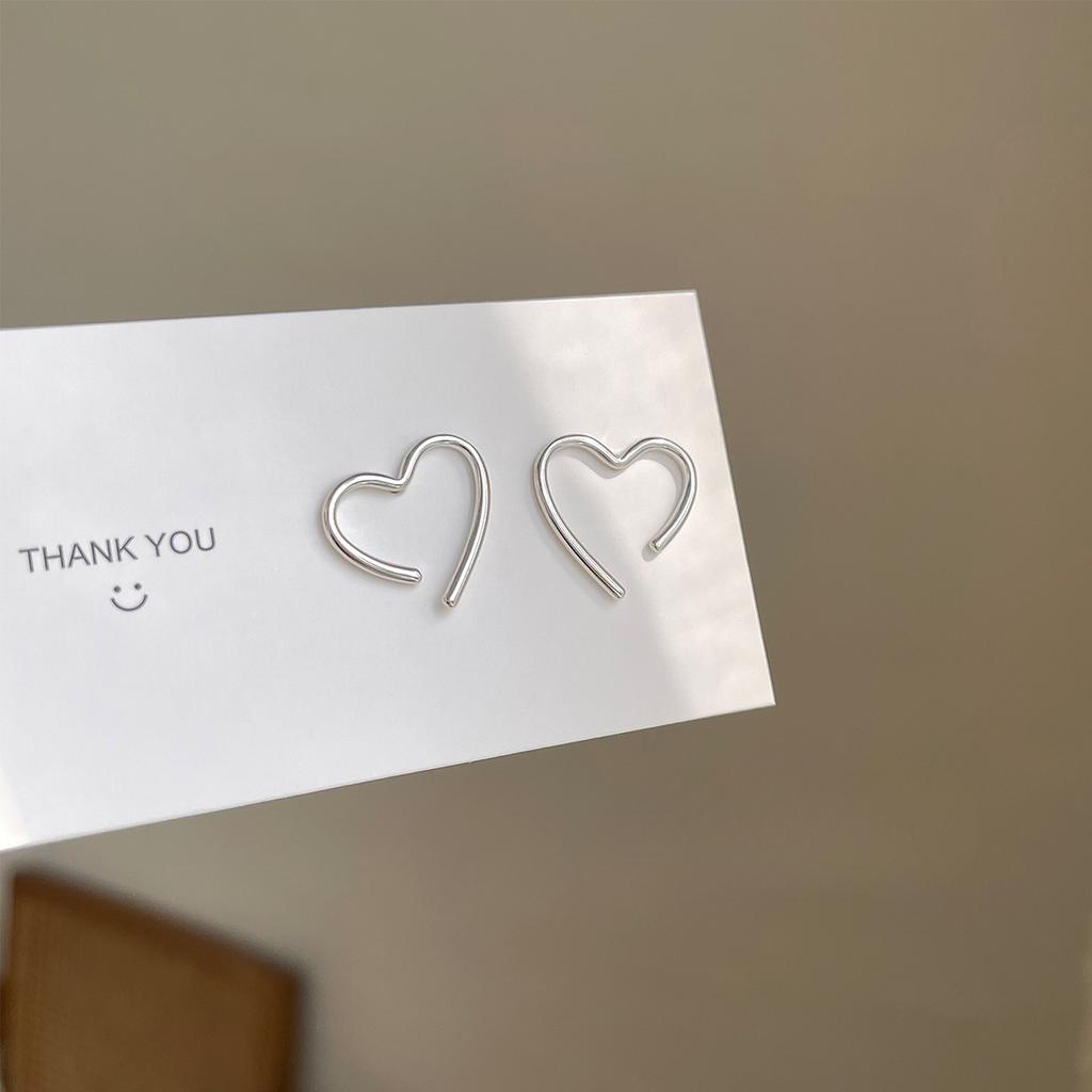 Cercei Love pentru Femei Stil Rece Design Simplu Nișă Femei Vară Formă de Inimă