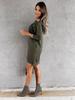 Autumn/Winter 2021 Solid Color Off-Shoulder Sexy Dress - In Stock