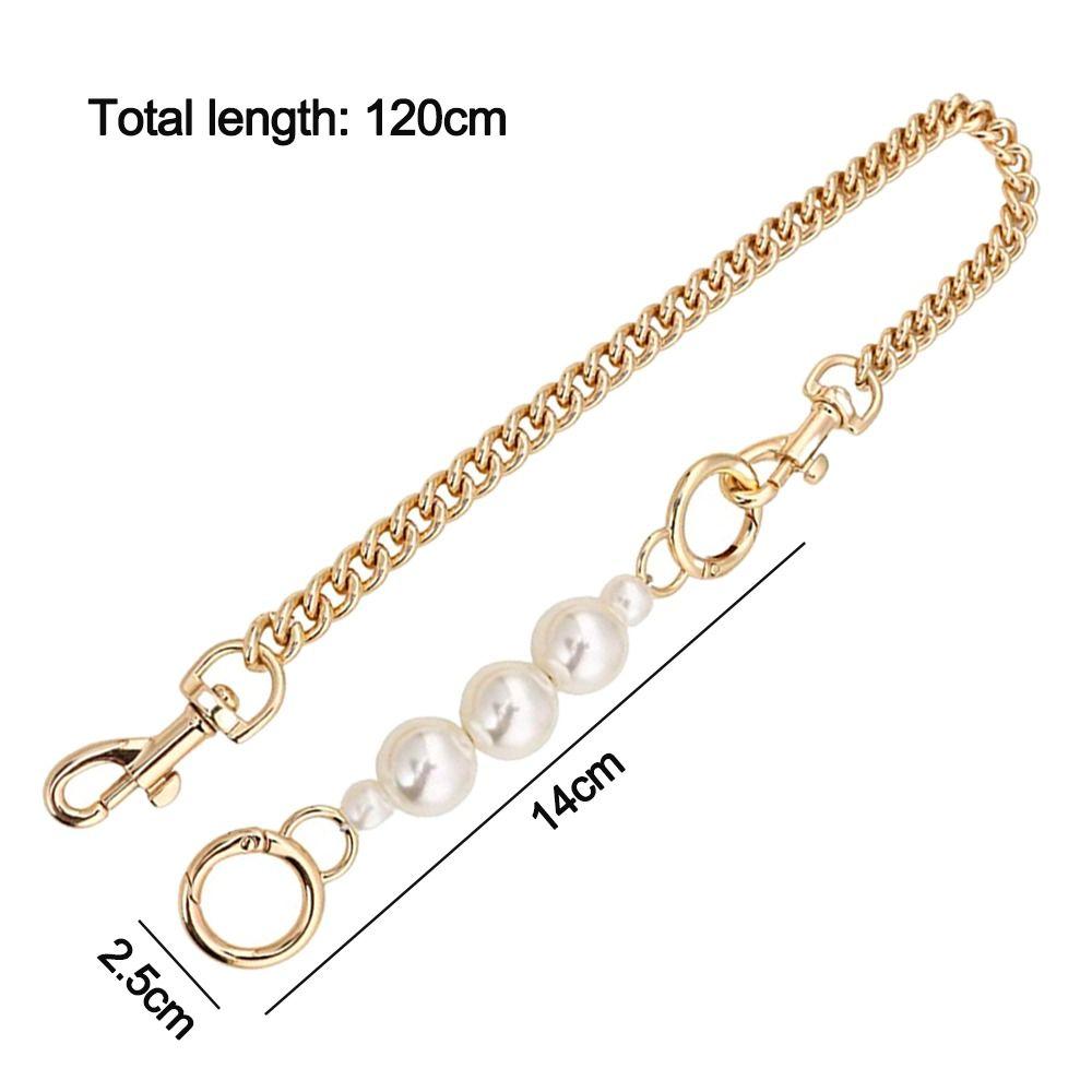 Bag Chain Replacement Handles Handbag Hardware Bag Extender Chain Pearl Bead Women Bag Straps