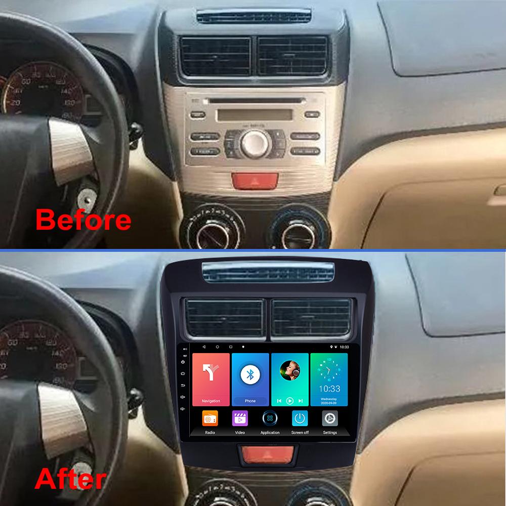Multimediální přehrávač do auta Android 2 Din pro Toyota Avanza 2010-2015 Hlavní jednotka Stereo Carplay GPS Navigace BT WIFI 4+64GB