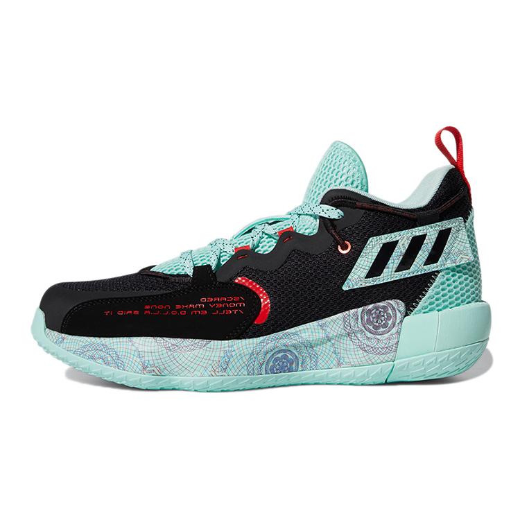 New Adidas Dame 7 Extply Black Clear Mint H68607
