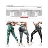 Seamless Tie Dye High Waist Leggings - Black M - Polyester/Spandex - Shaping & Push-Up Effect - Fitness Activewear