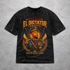 Km Mbappes Dictador Meme Gewaschenes T-Shirt Neuheit Harajuku Herren Damen HipHop T-Shirts Kurzarm