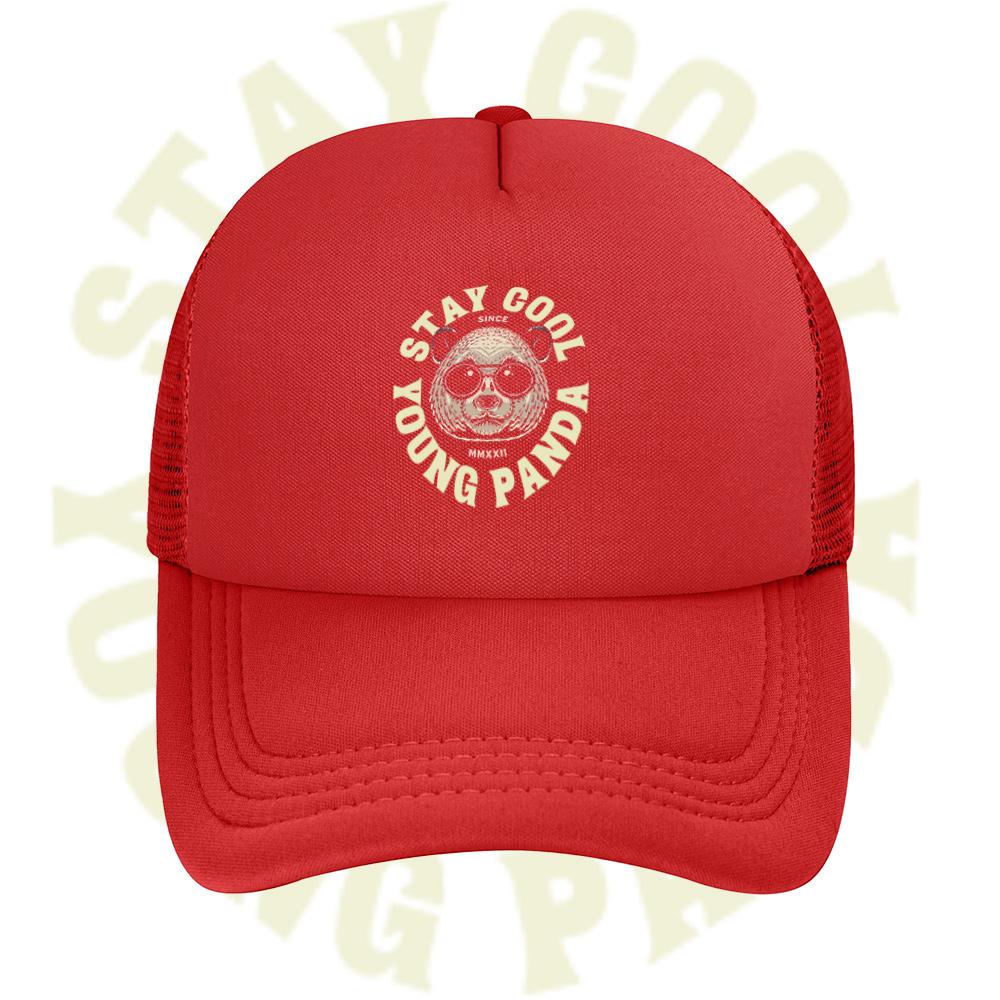 Cool panda wearing glasses Young design Baseball Cap Anime Graphic Hats Adult Unisex Women Sports Outdoor