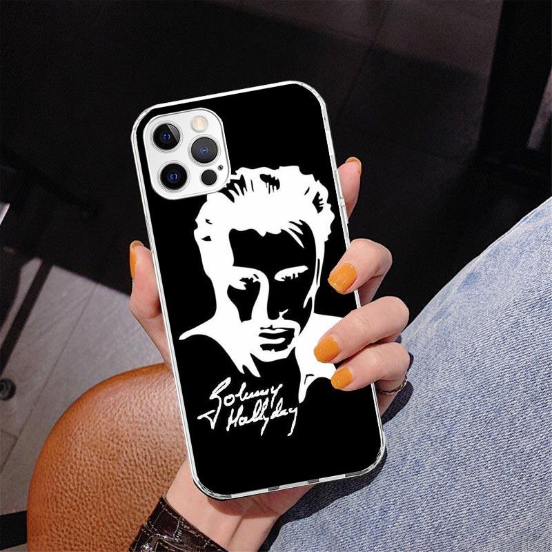Johnny Hallyday Music Phone Case For iPhone 17 Air 16 Pro Max 16E 15 + 14 Plus 11 12 13 Mini 7 8 SE Gift Print Cover Fundas 17 A