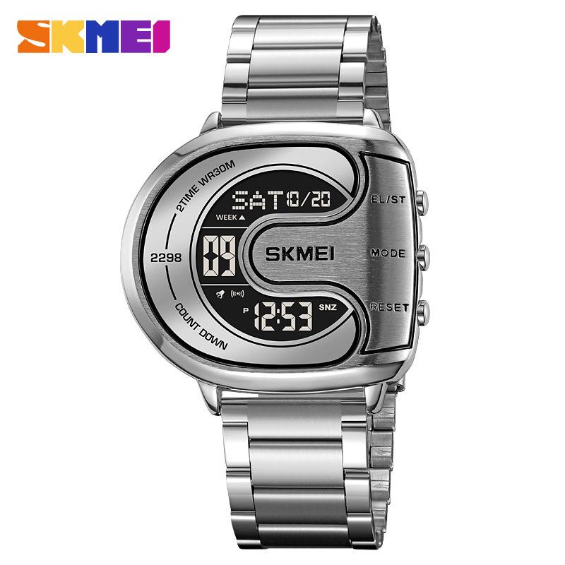 Shikemei Irregular Men s LED Watch: Fashionable, Multi-functional, Luminous, Waterproof