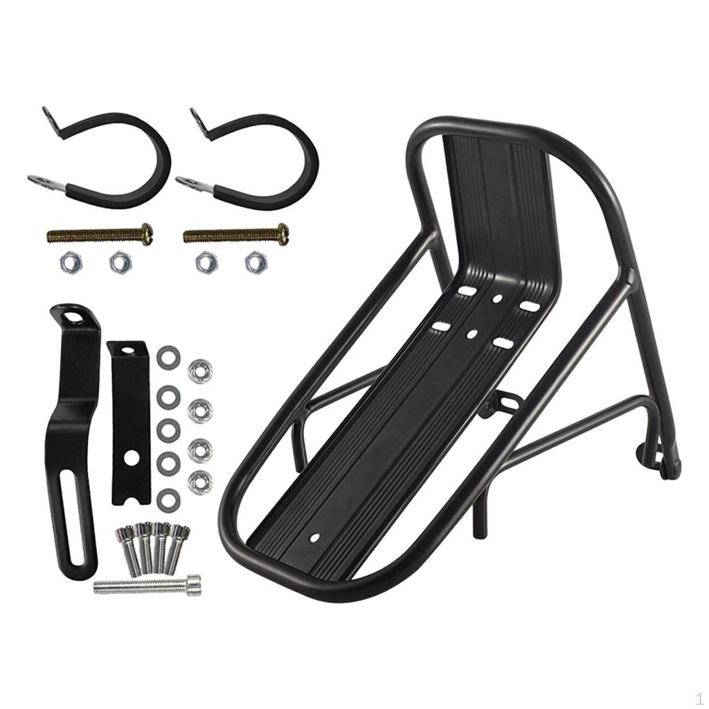 Front Cargo Pannier Stand Sturdy Carrier with Double Fixing Clips And Enhanced Stability Suitable