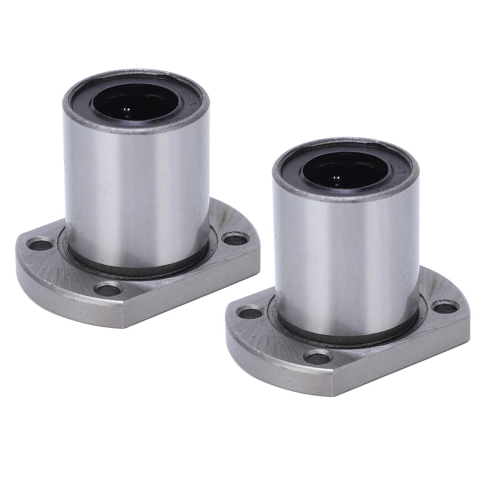 

2PCS Oval Flange Linear Ball Bearing for CNC Linear Motion Axes Inner Diameter 16mm LMH16UU