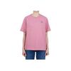 Maison Kitsune Ss24 Fox Pattern Embroidered Crew Neck Short Sleeve T-Shirt Women T-Shirts Rose-Pink MW00127KJ0119-P625