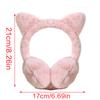 Cartoon Cat Ear Shape Plush Earmuff Adult Elastic Ear Warmer Winter Cold Winter Presents for Students Teens Skiing