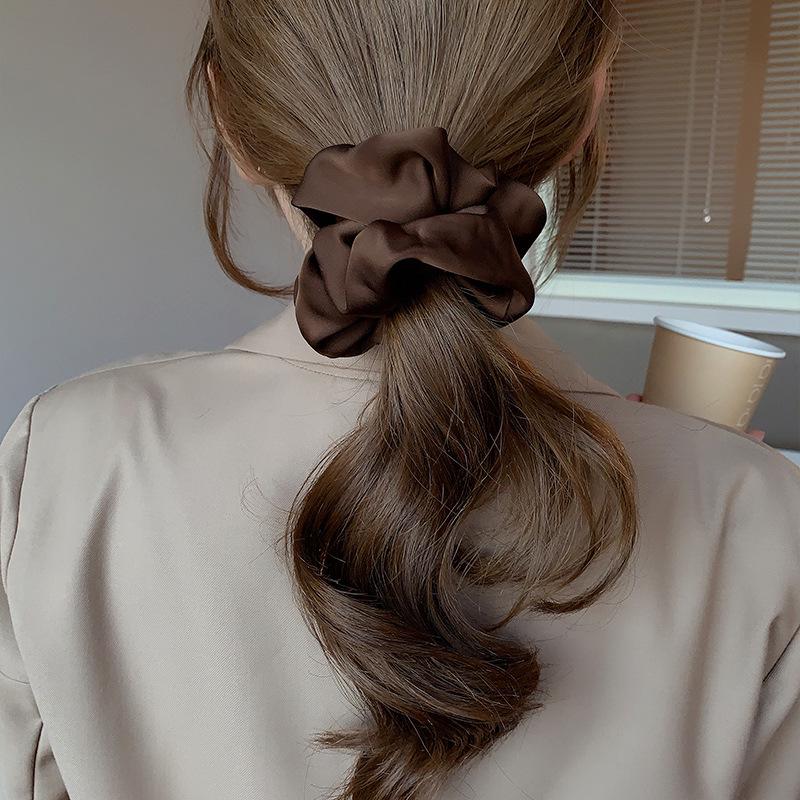 "Cerchietto in Raso di Alta Qualità 2022: Elastico per capelli semplice da donna coreano alla moda per stili eleganti"