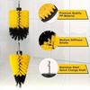 Drill Brush Cleaning Kit Scrub Brush Pad Set Car Tire Wheel Rim Cleaning Polishing Brush Attachment