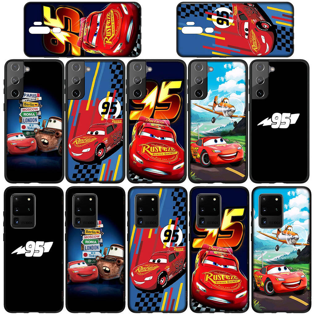 For Samsung Galaxy S25 S24 S23 S22 Ultra FE Plus A17 A37 A57 A56 A55 A06 A16 A15 A36 A35 A05 A25 A54 A34 Phone Case Cars Lightning McQueen Anime Cover