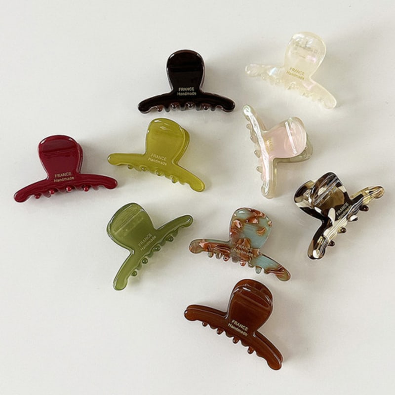 

mosxe Medium hanger hair clip (9color) red mint