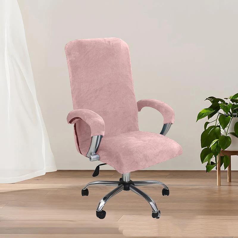 Housses de Chaise de Bureau en Velours pour Ordinateur, Protection d'Accoudoir pour Fauteuil, Haute Qualité, Chaise de Maison Incluant Accoudoirs, Housses pour Gamer