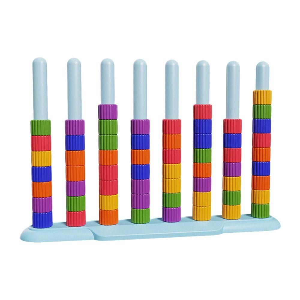 Jeu Réutilisable de Défi de Piles de Couleurs Jeu d'association de couleurs Jouet d'association de couleurs Activité pour la maternelle