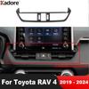 Car Center Air Condition Vent Outlet Cover Trim For Toyota RAV4 RAV 4 - 2024 Carbon Fiber Interior Accessories