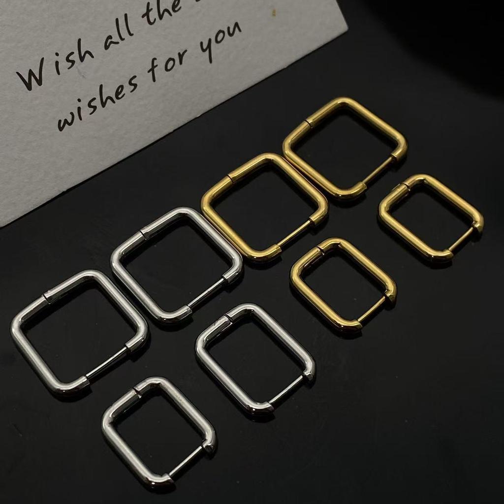 2025 Stainless Steel Geometric Ear Cuff Earrings - Unisex Styles Available