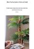 Indoor Artificial Fan-tailed Palm Tree: Large Green Potted Plant for Living Room Decoration