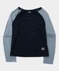 SOME PLACE Star Stripe Mix Embroidered Raglan Long Sleeve Boat Neck T-Shirt _ 2 Colors