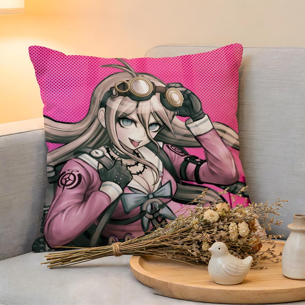 Cushion Cover  Linen  SkinFriendly Soft Decorative Case for Sofa Home Decor Anime KWaii DDanganronpa Pillow cover