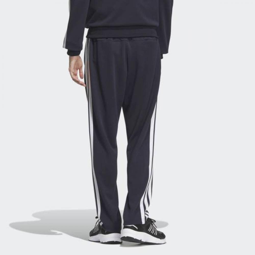 Adidas Unisex 3s Regular Fit Double Knit Open Hem Track Pants