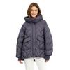 Autumn and winter new down jackets women's medium and long loose large size casual rubber fashion hooded jacket tide