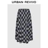 UR Women's Retro Plaid Lace-up Half Skirt