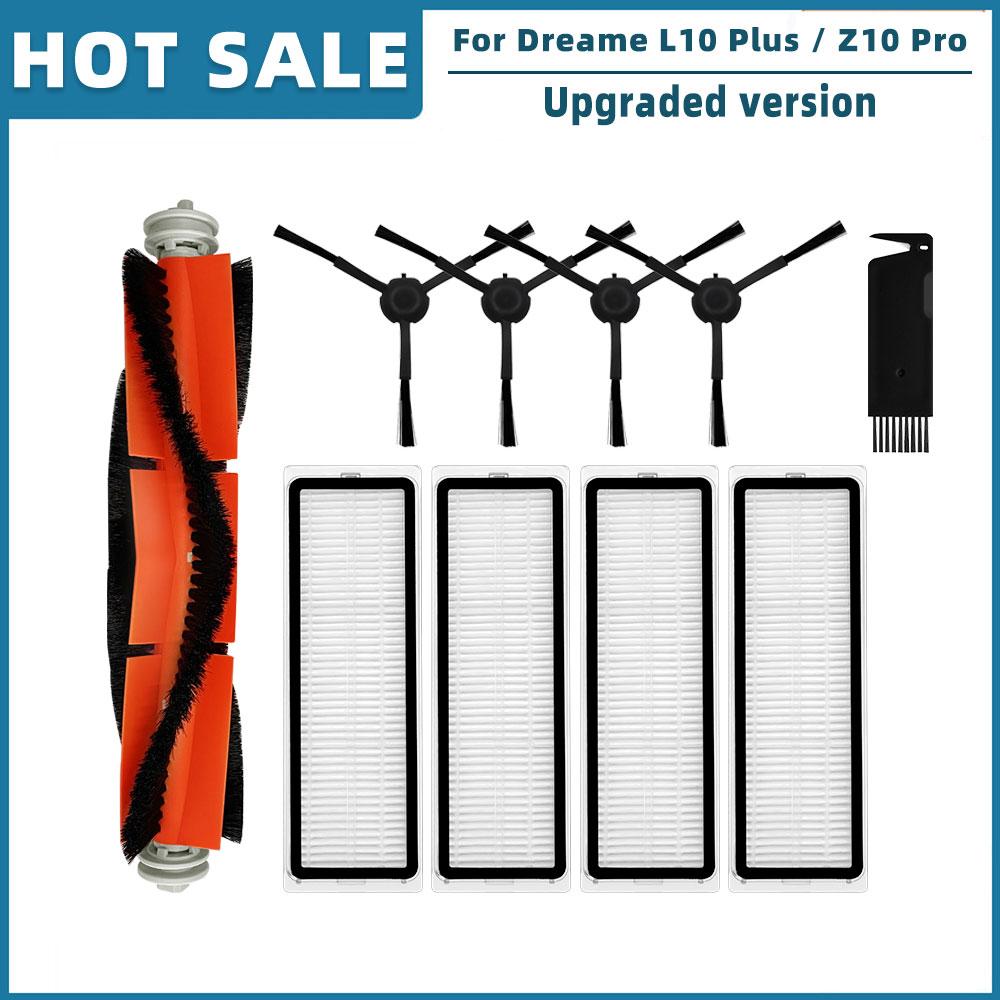 Kompatibel für Dreame Bot L10 Plus / Z10 Pro Saugroboter RLS5D Ersatzteile Zubehör Haupt-Seitenbürste Filter Staubbeutel Mopplappen