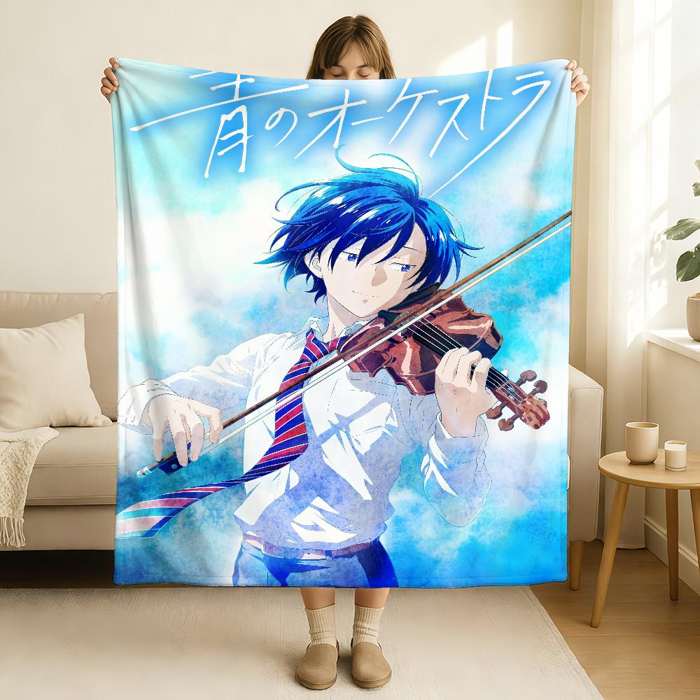 Anime Blue Orchestra Season 2 Blanket Soft and Skin Friendly For Couch Bed Napping Bedspread All Seasons Comforter