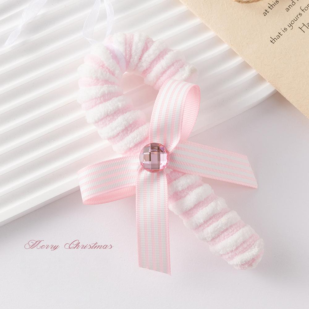 Рождественские красные и белые плюшевые украшения шары трости конфеты елочные подвески рождественские INS украшения