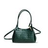 Nuova borsa a secchiello media in pelle di paracadute intrecciata portatile popolare transfrontaliera da sotto l'ascella alla moda borsa a tracolla messenger da donna