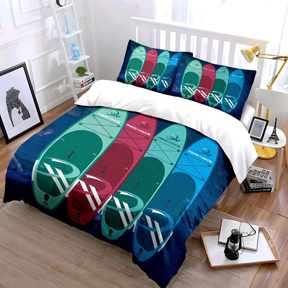Colorful paddleboard design. Bedding sets Duvet cover sets Duvet covers Pillowcases(1*Duvet Cover 2*Pillowcases without duvet insert)