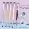 Double Head Eyeshadow Brush, Smudge Highlight Brush, Detail Brush Aegyo Sal Brush, Candy 5-color Eye Brush, Single Makeup Brush.