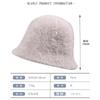 New Foreign Style Pearl Bucket Hat Women's Autumn and Winter Plush Warm Retro Versatile Dome Bucket Hat
