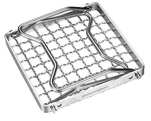 CAMPING MOON Extra Thick Wire Grill Stand Mini, 2-Level Height Adjustable, Stove Stand with Storage Bag, 160mm, MS-1011