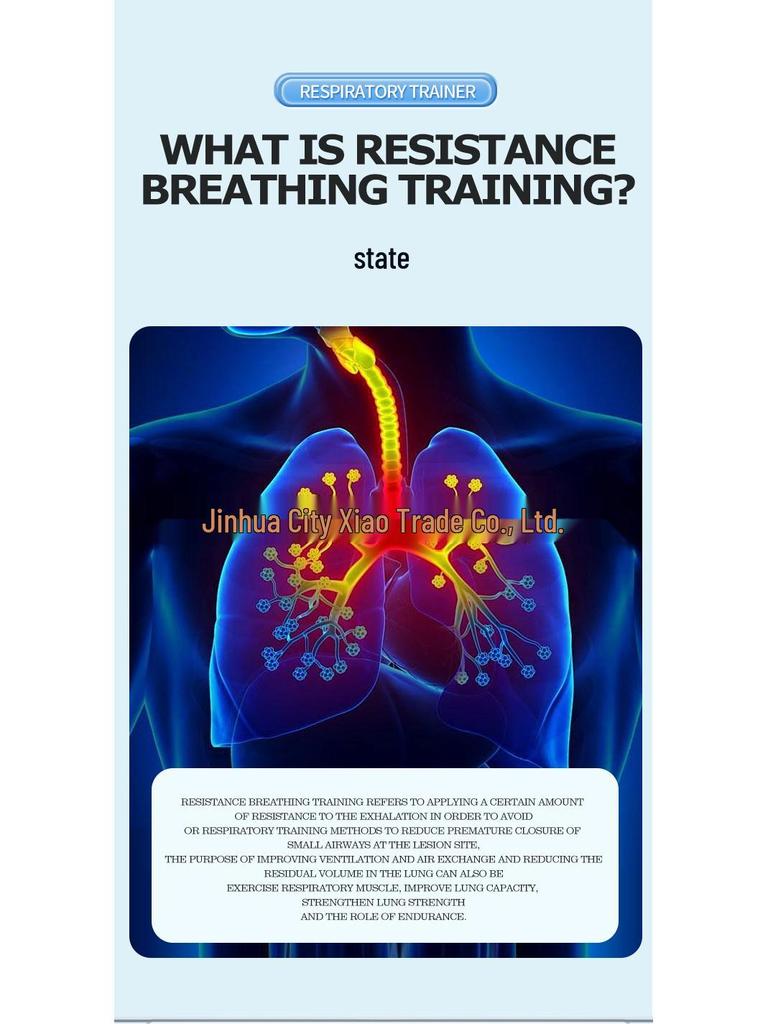 Justerbar Sports Puste-trener for Liten Lungekapasitet
