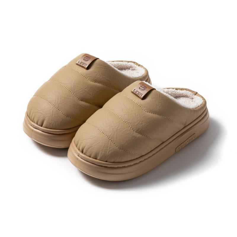 Under the Line Whole Cotton Slippers Women's New Winter Home Warmth Couple Plush Slippers Men