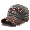 Hat Men and Women Spring and Summer Torn Edge Cowboy Hat Washing Old Baseball Hat Outdoor Sunshade Fishing Hat Trend