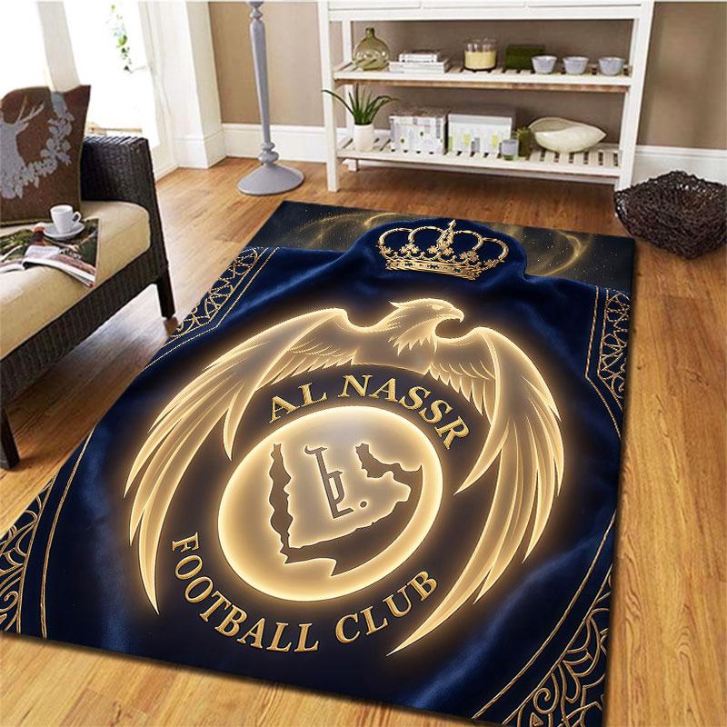 Al-Nassr FC Carpet Rug for Living Room Bedroom Home Sofa Decoration,Kids play Non-slip Floor Mat