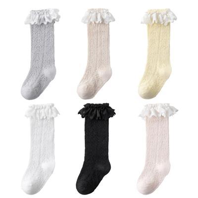1 Paar Mädchen lange Socken Weiche und atmungsaktive Wadenlange Socken Baby lange Schlauchsocken für den täglichen Gebrauch und Partys