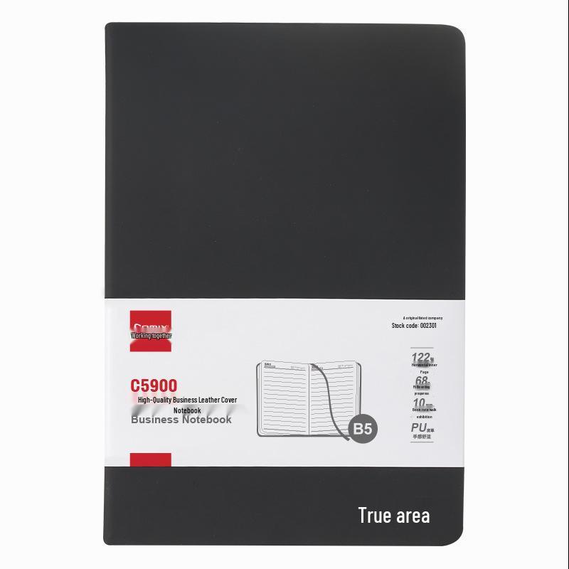 Qixin C5900 Business Leather Notebook B5 - 122 Sheets B5