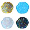 Coaster Molds Cup Pad Molds Rose Flower Shaped Epoxy Resin Molds Silicone Material for DIY Making Coaster Artworks