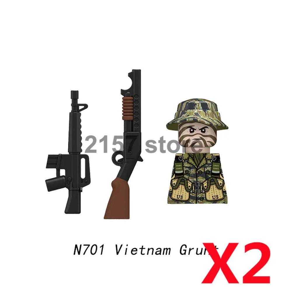 Military Soldier Figure Building Block Weapons Ranger Camouflage Vietnam War US Special Forces KSK Medical Bandit Thief Toy Gift