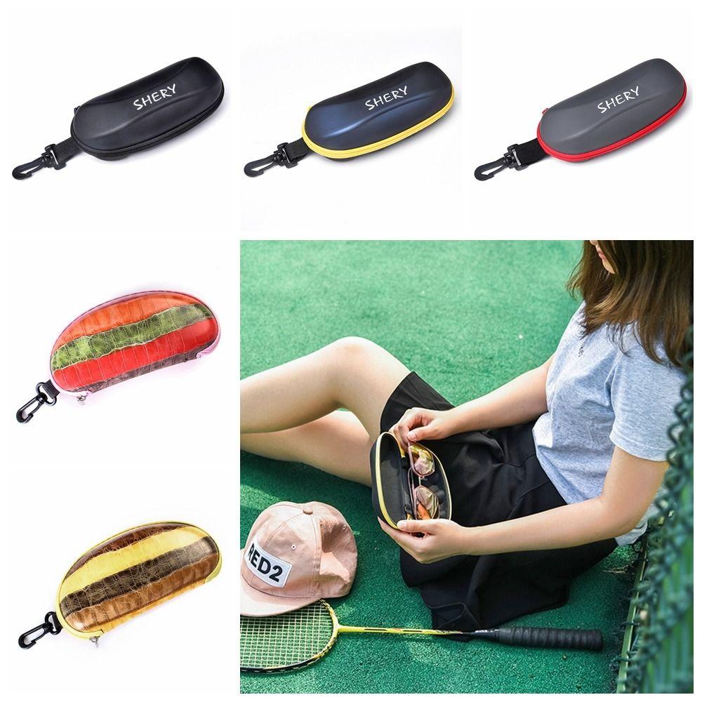 

Glasses Storage Bag Sunglasses Case Letter Sports Eyewear Case Portable Female B