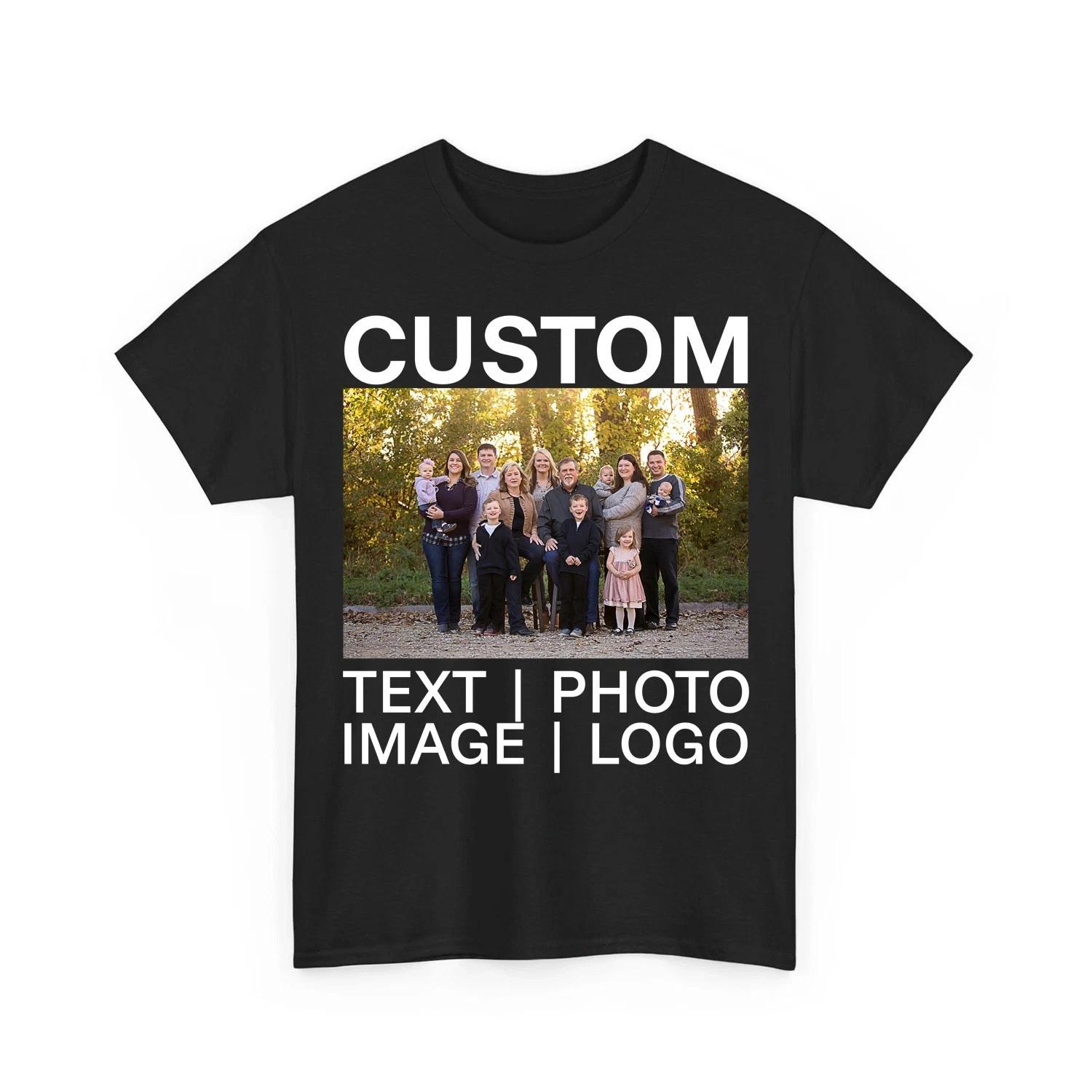 

Personalized Custom T-shirt Printing With Your Photo, Text, Logo, Anything New L