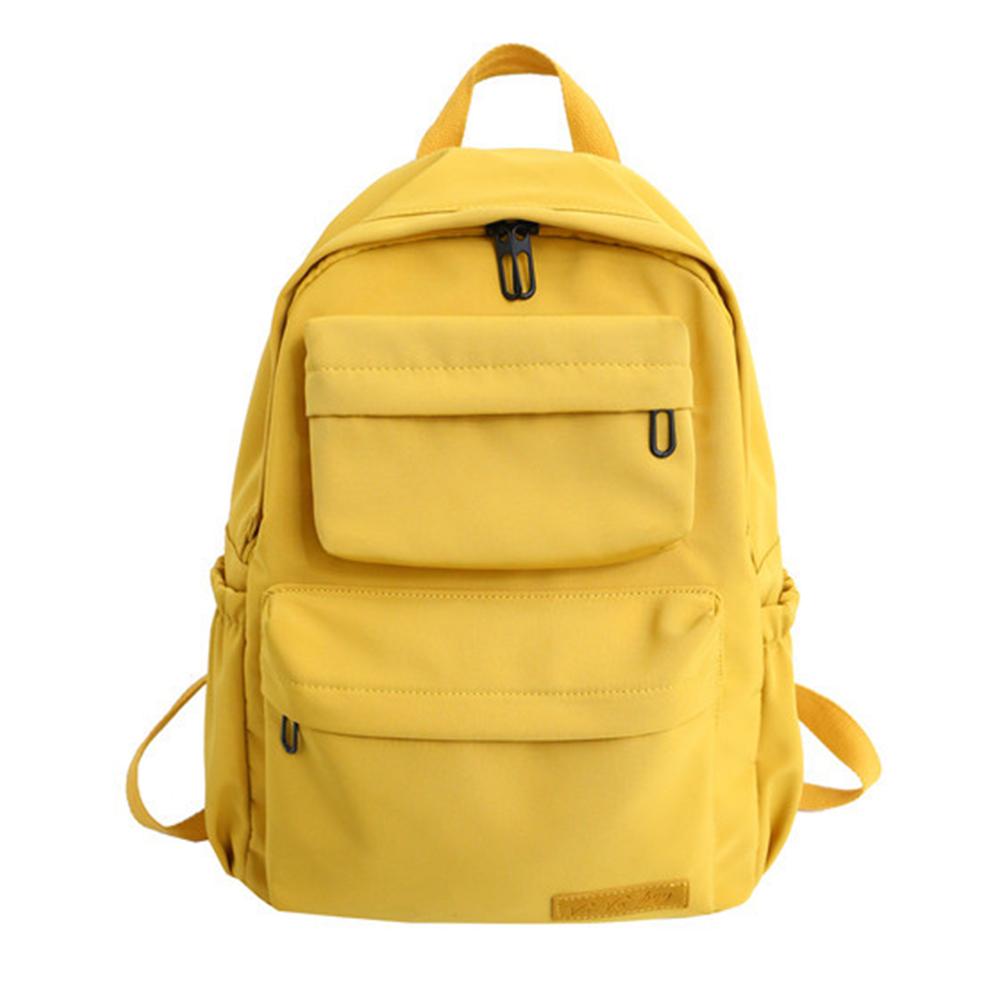 

Школьные ранцы для женщин в корейском стиле для старшеклассников и студентов, большая вместимость жёлтый