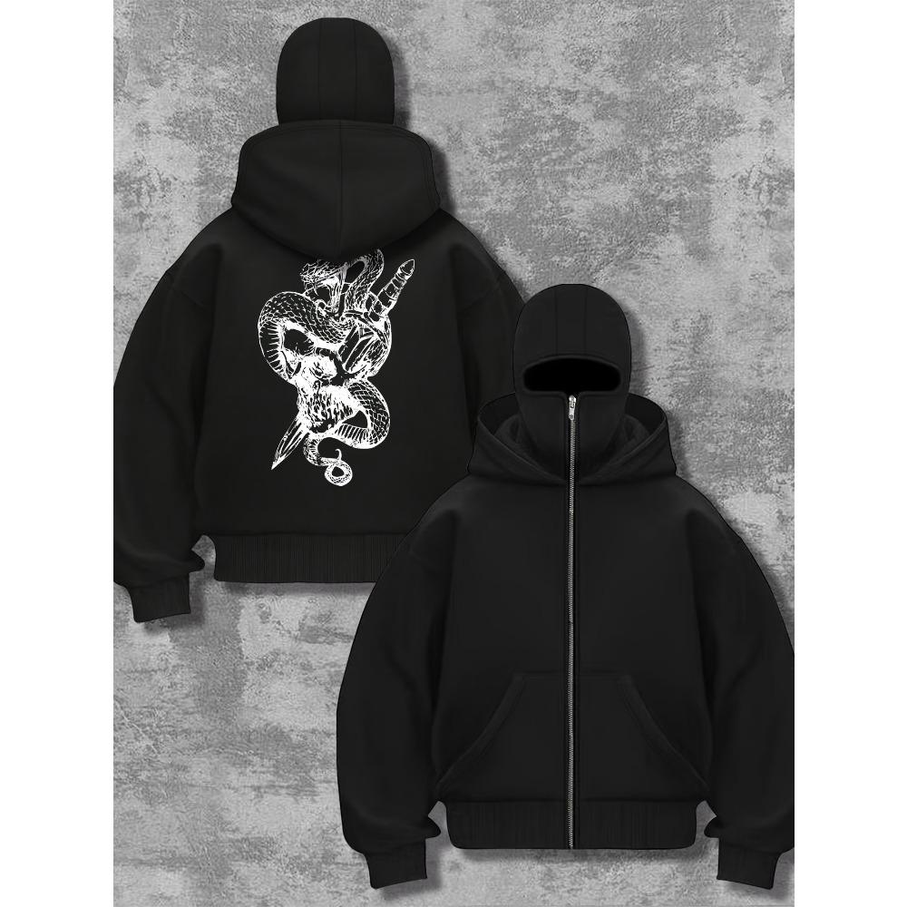 

European and American Autumn and Winter Men s Loose Jacket New Style with Plush Loose Couple Zipper Hooded Sweatshirt XL