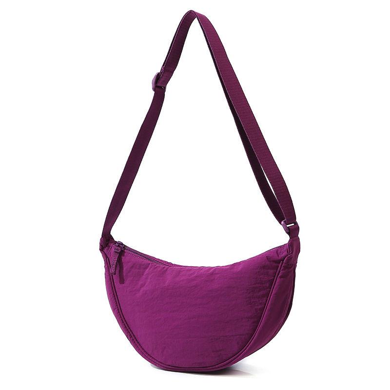 Solid Color Nyl Women's Travel Crossbody Bag Simple Female Hobos Shoulder Bags Casual Outdoor Phe Pouch Handbags Girls Purse